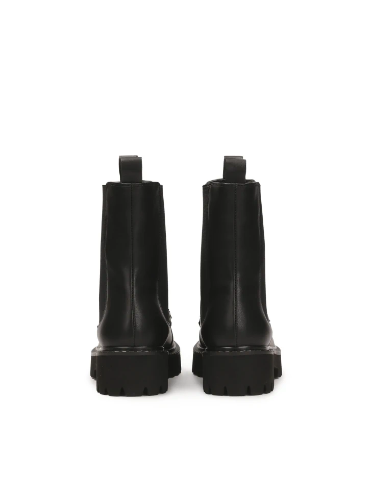 Kazar Black Leather Loafers