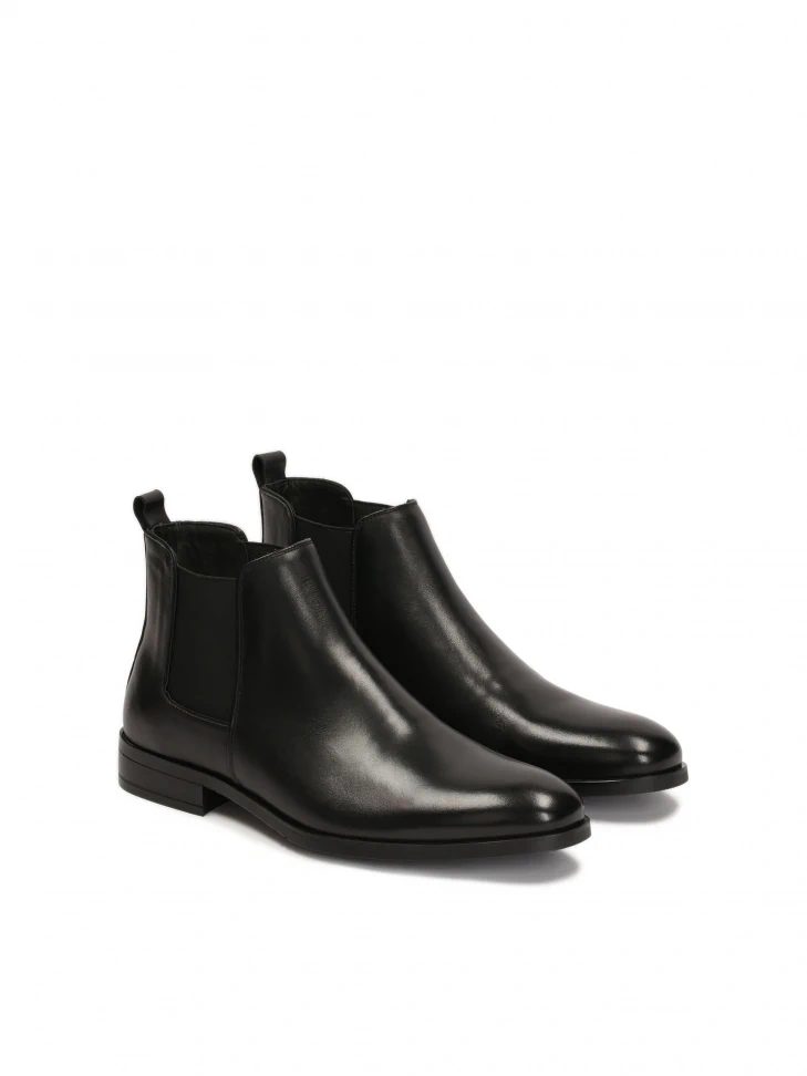 Kazar Black Leather Men's Chelsea Boots