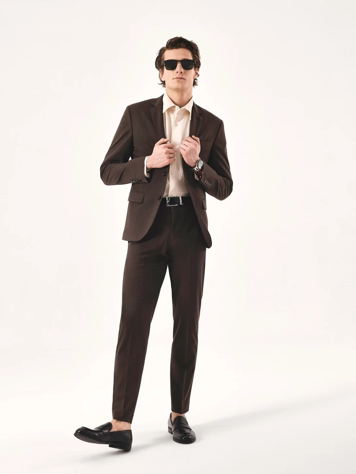 Kazar Black Leather Men's Penny Loafers