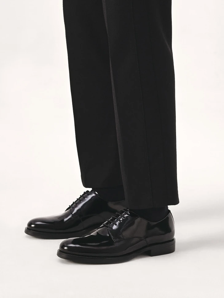 Kazar Black Leather Minimal Shoes