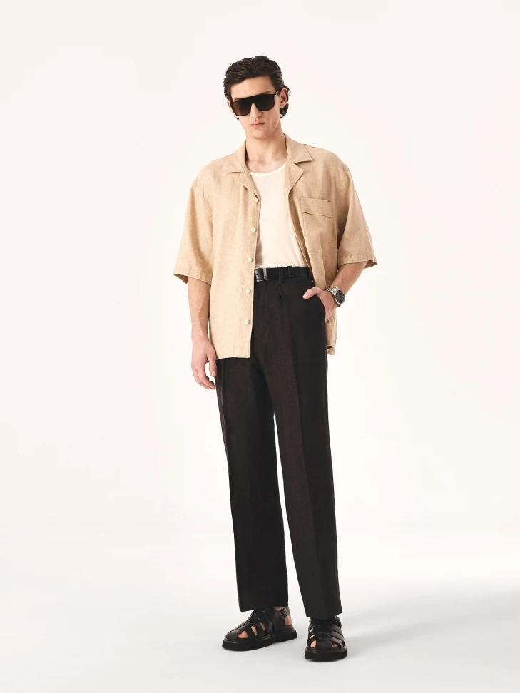 Kazar Black Leather Sandals With Covered Toes