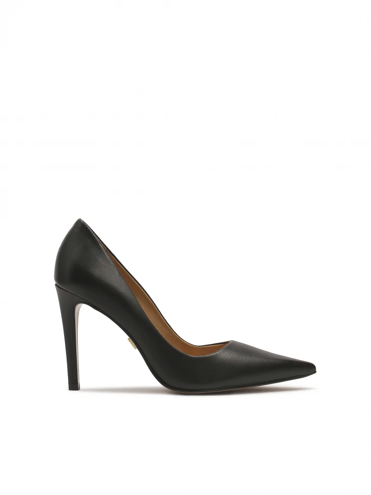 kazar Black leather stilettos