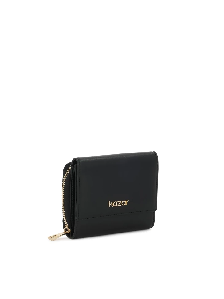 Kazar Black Leather Wallet