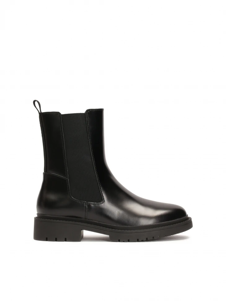 kazar Black leather women's Chelsea boots
