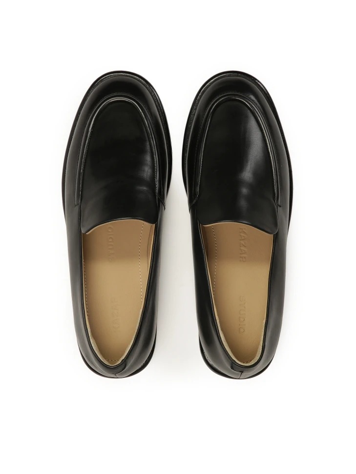 Kazar Black Loafers Made Of Natural Leather