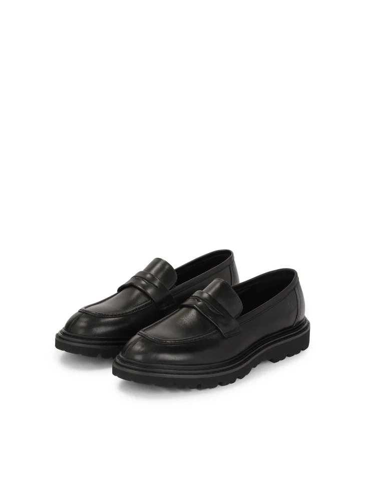 Kazar Black Loafers On A Thicker Sole