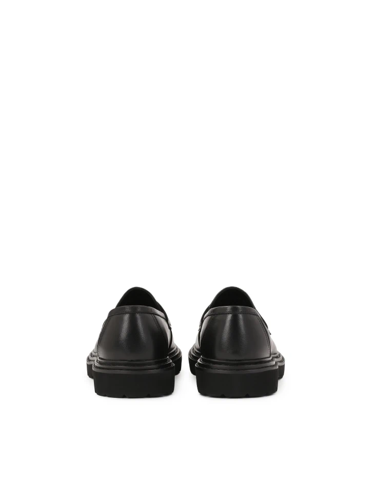 Kazar Black Loafers On A Thicker Sole