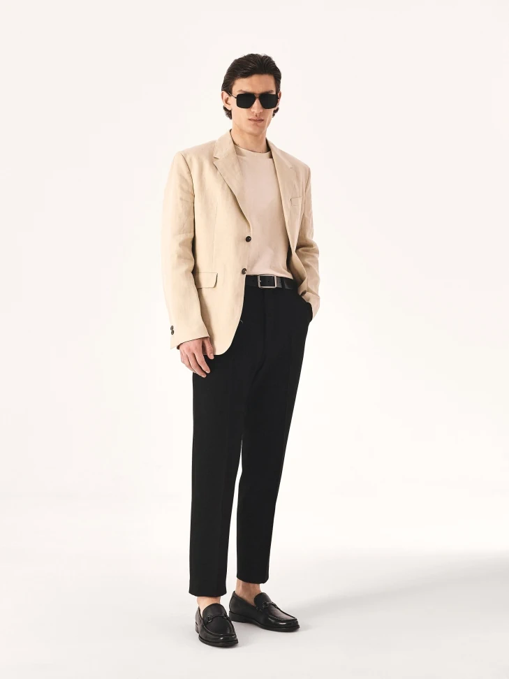 Kazar Black Loafers With Metal Embellishment