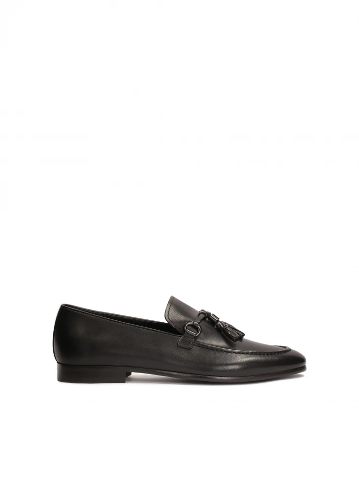 kazar Black loafers with tassel
