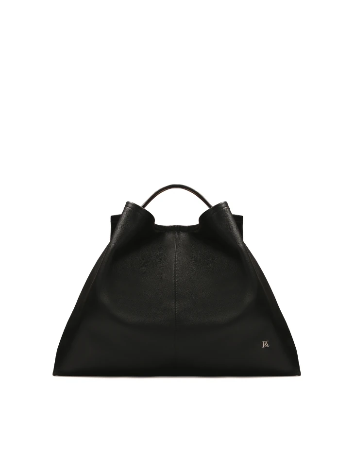 kazar Black loose handbag with handle