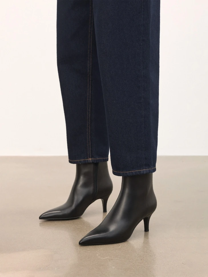 Kazar Black Low-heeled Boots