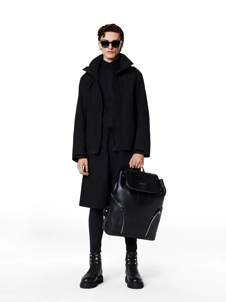 Kazar Black Men's Boots Made Of Combined Materials