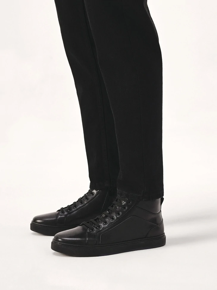 Kazar Black Men's High Top Sneakers