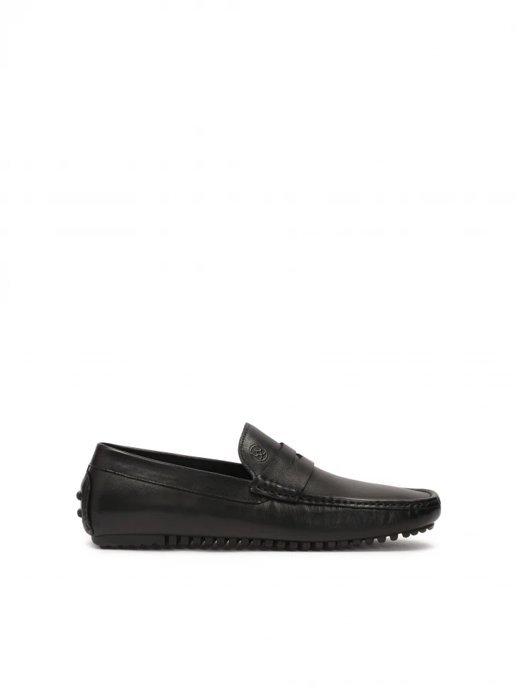 kazar Black men's moccasins on a comfortable sole