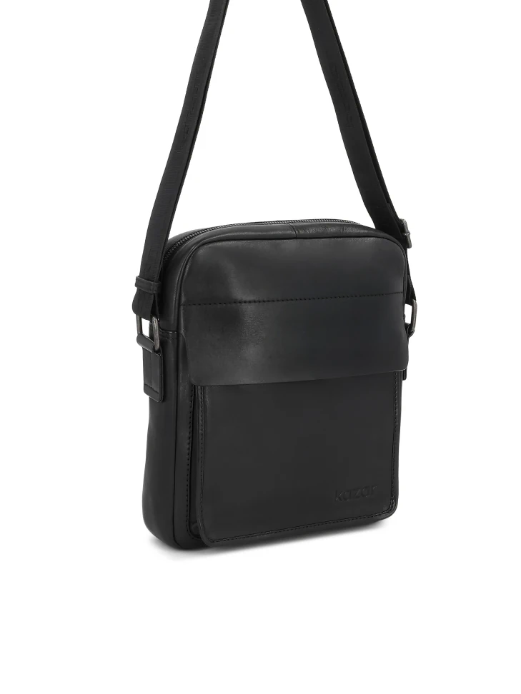 Kazar Black Men's Shoulder Bag