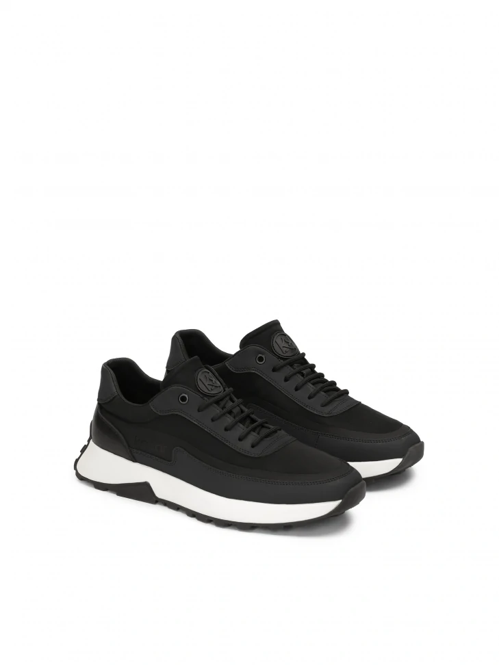Kazar Black Men's Sneakers On A Comfortable Sole