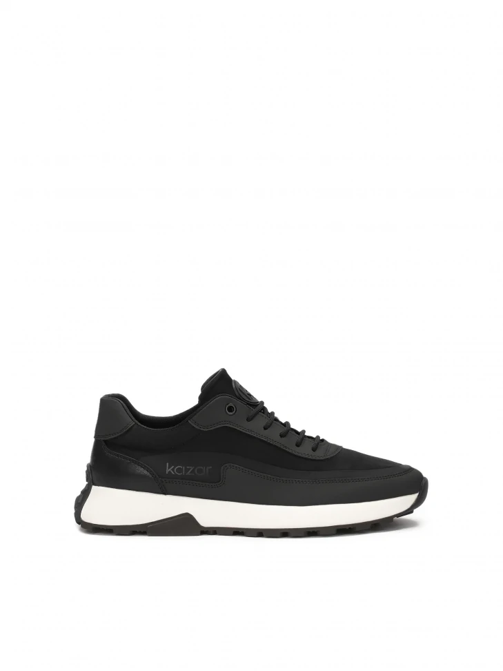 kazar Black men's sneakers on a comfortable sole