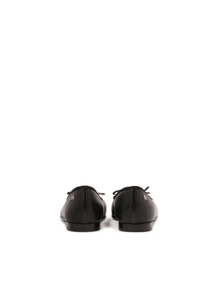 Kazar Black Minimalist Ballerinas