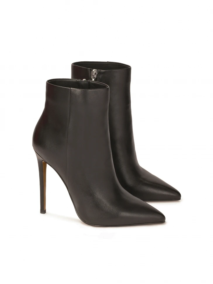 Kazar Black Minimalist Heeled Boots