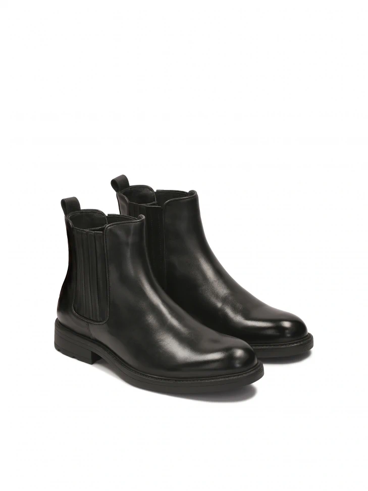 Kazar Black Minimalist Men's Chelsea Boots