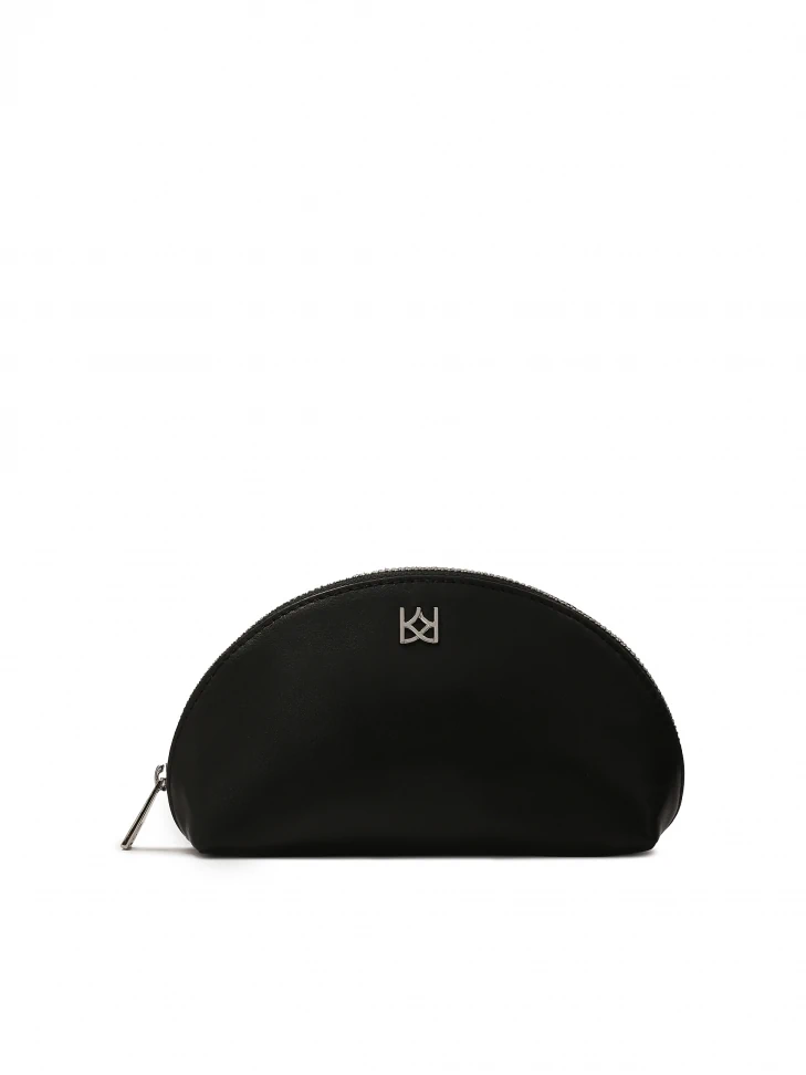 kazar Black monogrammed cosmetic bag from KAZAR