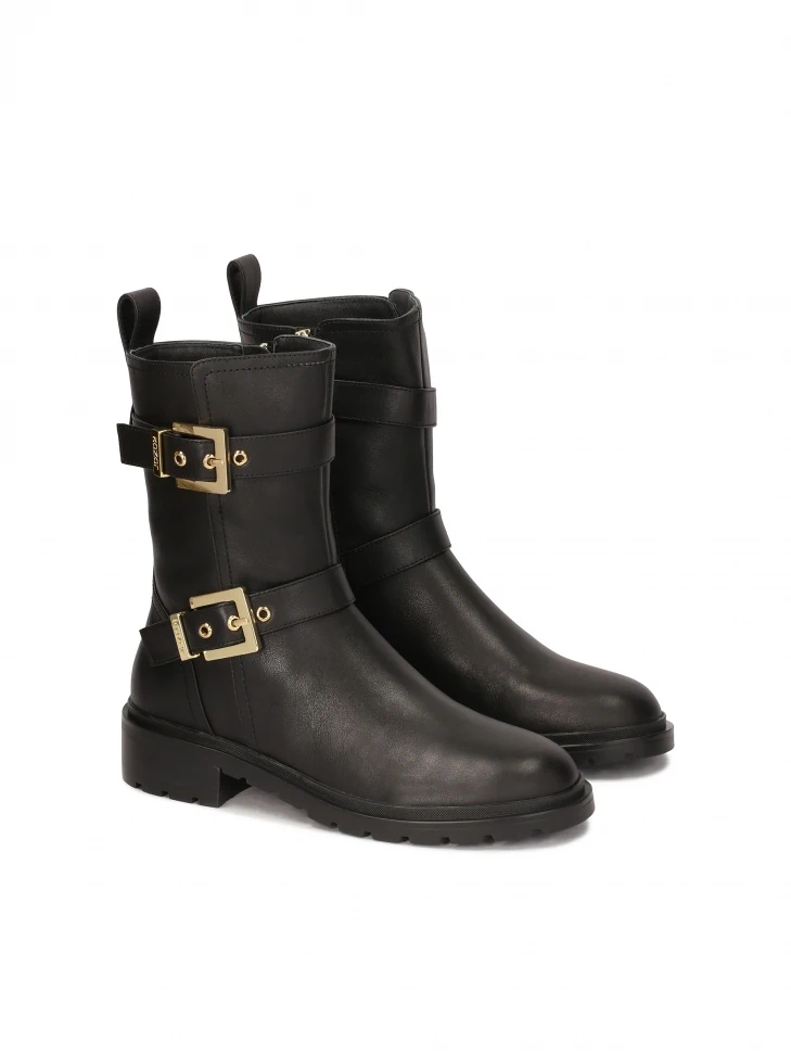 Kazar Black Motorcycle Style Boots