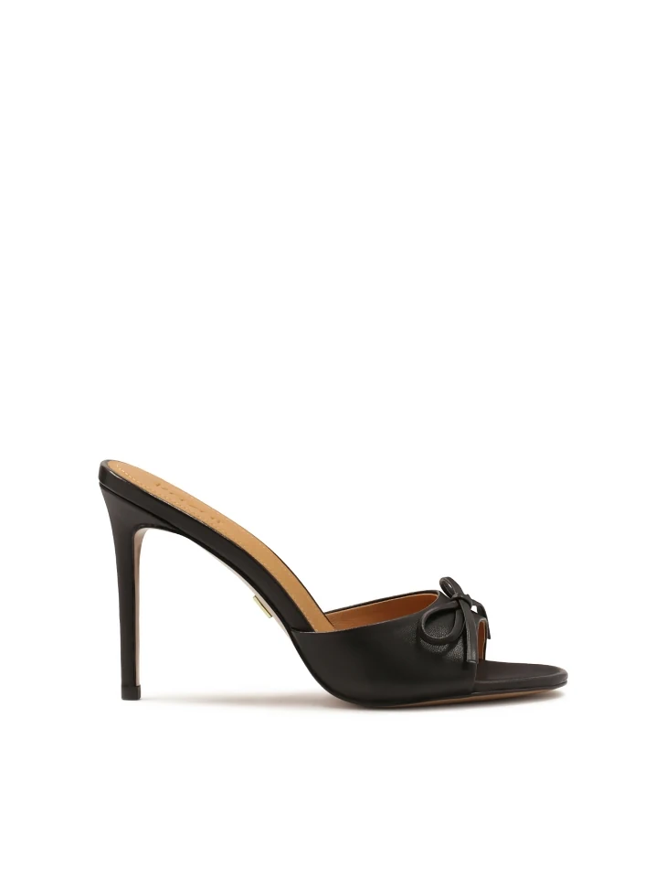kazar Black mules on a high stiletto heel
