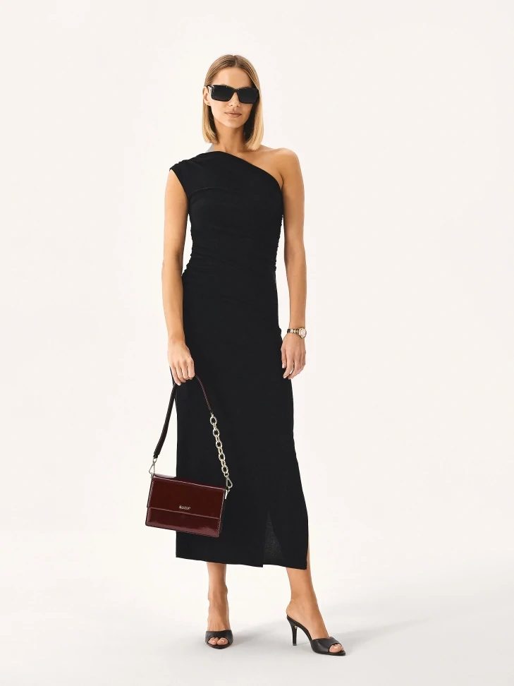 Kazar Black Mules With A Wide Strap