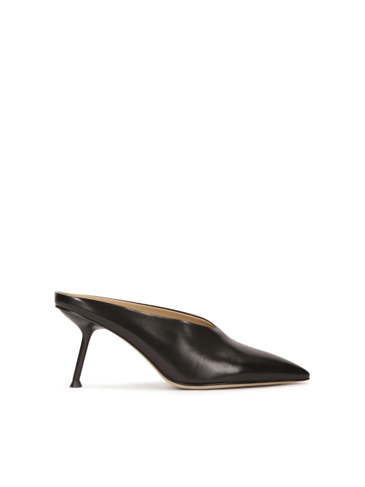 kazar Black mules with full front