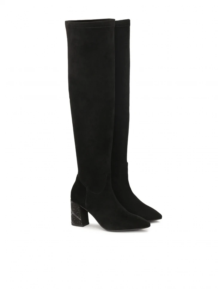 Kazar Black Musketeers With An Embellished Heel