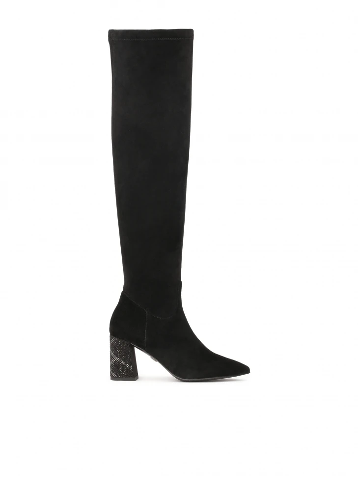 kazar Black musketeers with an embellished heel