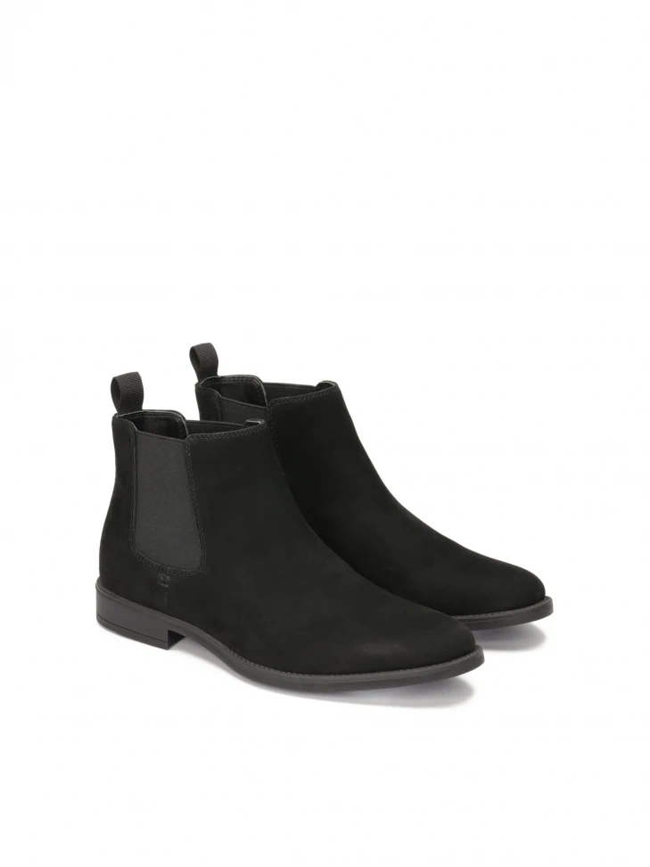 Kazar Black Nubuck Chelsea Boots