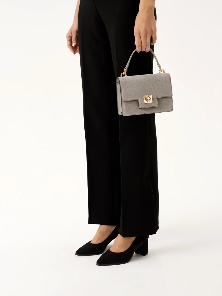 Kazar Black Nubuck Minimal Style Pumps