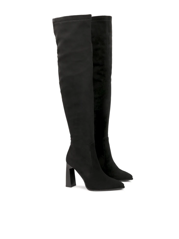Kazar Black Over-the-knee Boots