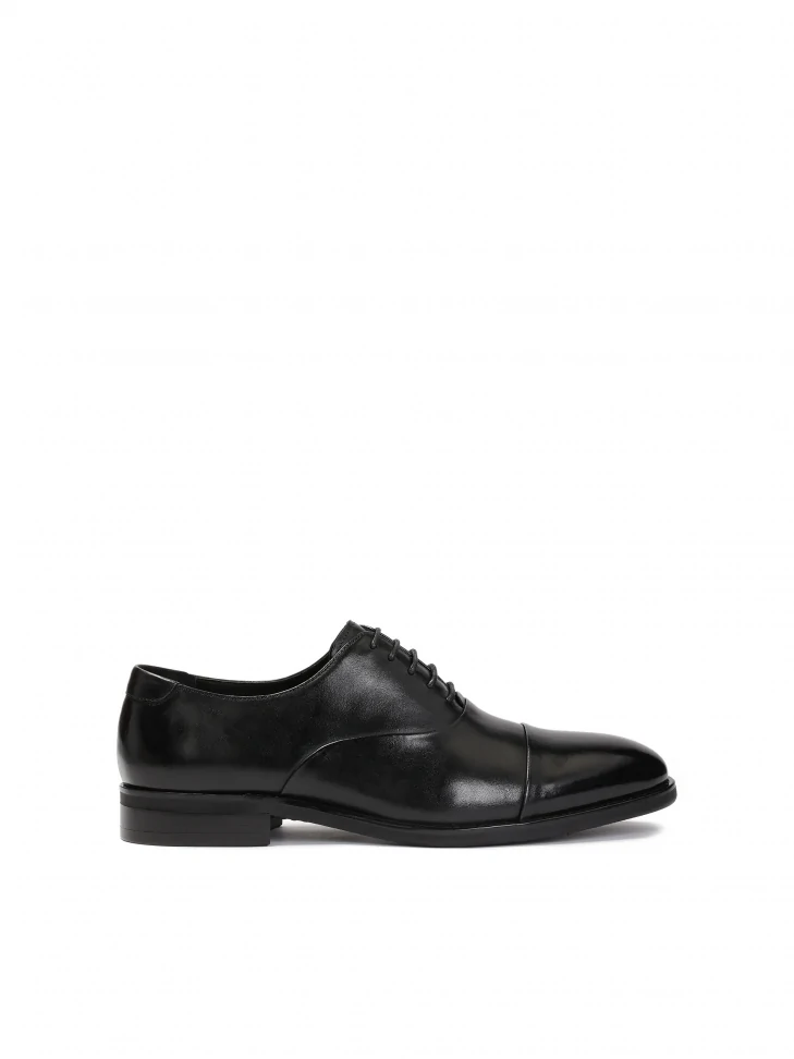 kazar Black oxfords with overlapping nose