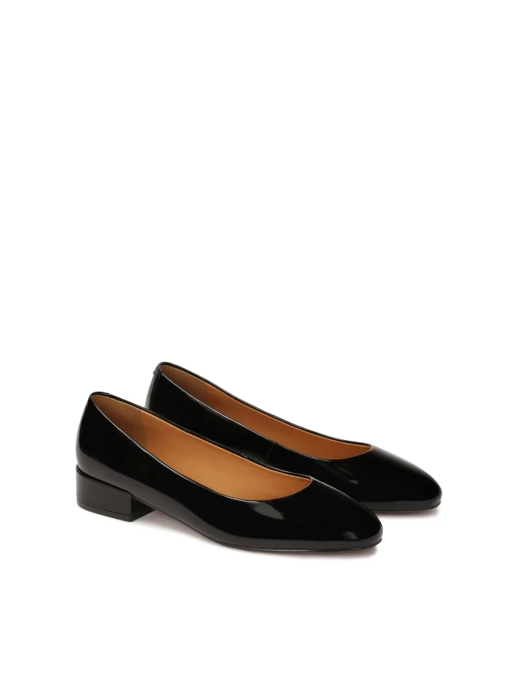 Kazar Black Patent Leather Pumps