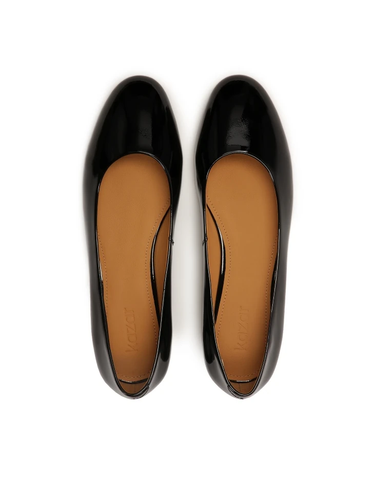 Kazar Black Patent Leather Pumps