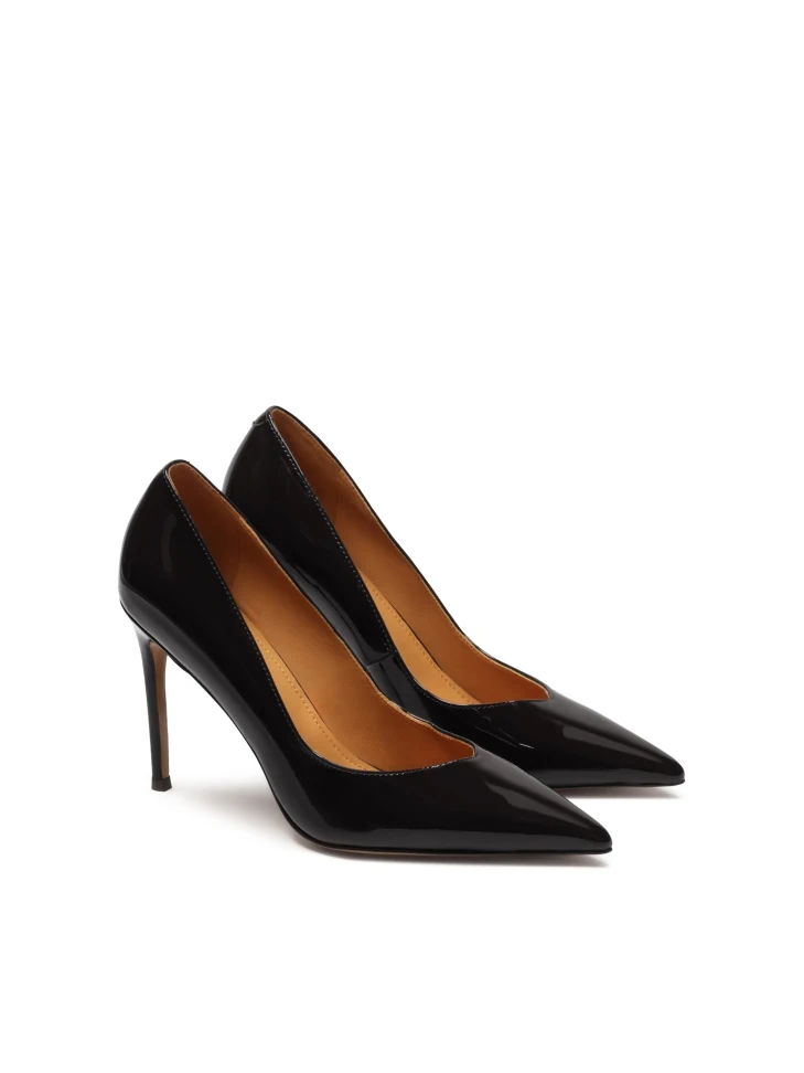Kazar Black Patent Leather Pumps