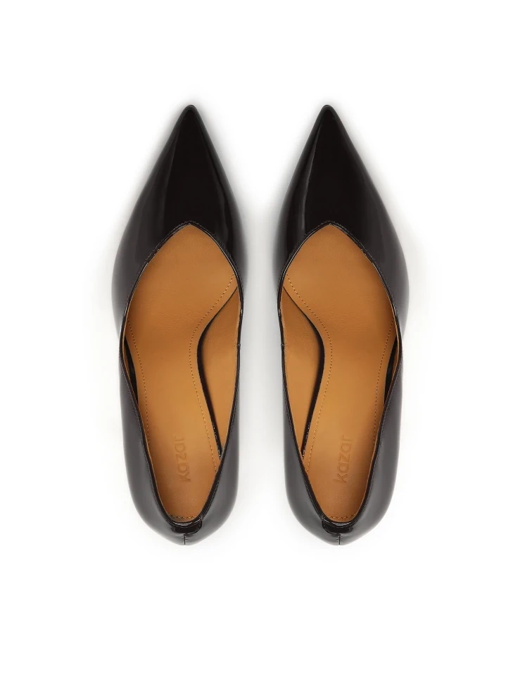 Kazar Black Patent Leather Pumps