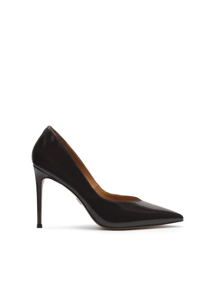 kazar Black patent leather pumps