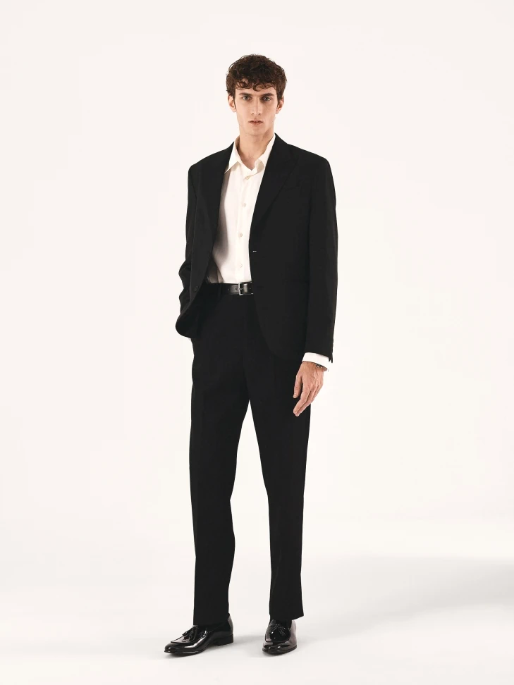 Kazar Black Patent Loafers With Tassels