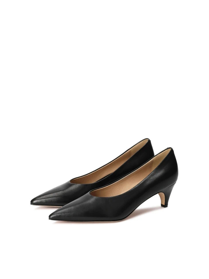 Kazar Black Pointed-toe Pumps