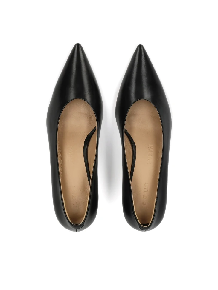 Kazar Black Pointed-toe Pumps