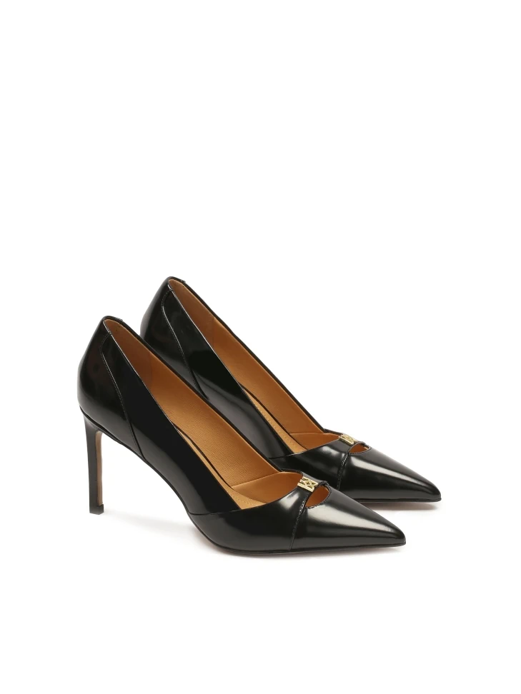 Kazar Black Pumps With A Small Monogram