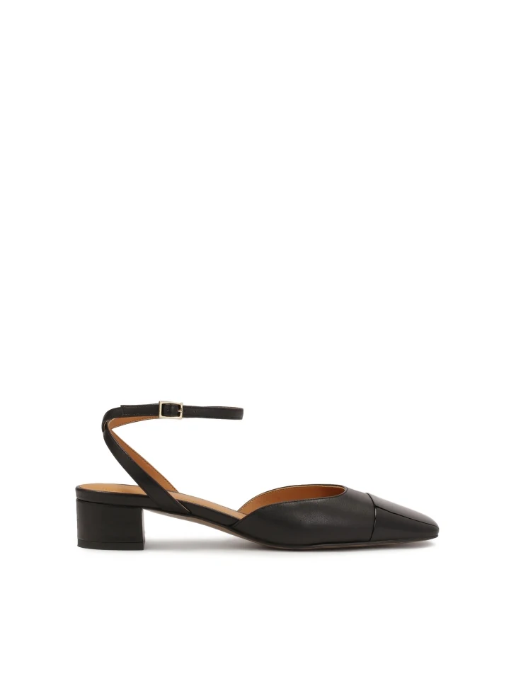 kazar Black pumps with ankle wrap strap