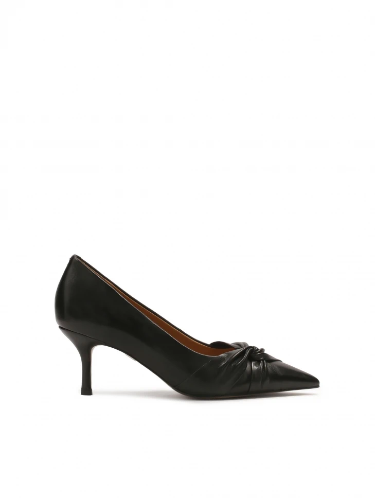 kazar Black pumps with interlaced embellishment