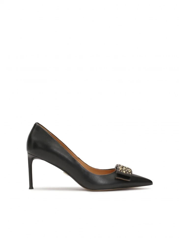 kazar Black pumps with large decorated bows