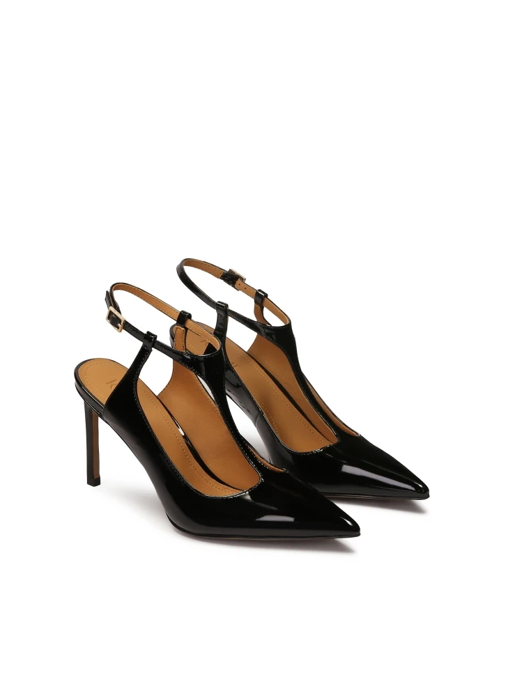 Kazar Black Pumps With Open Heel