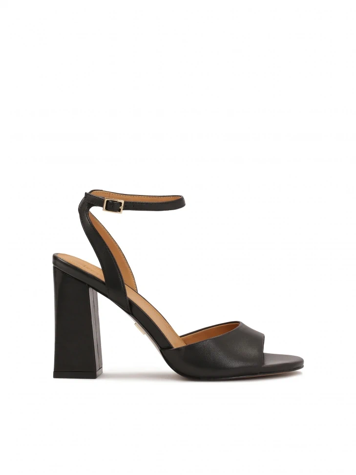 kazar Black sandals with a wide heel