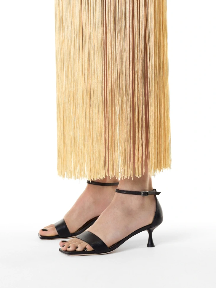 Kazar Black Sandals With Full Heel